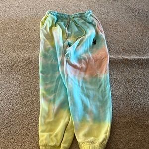 MISSGUIDED X PLAYBOY TYE DYE SWEATPANTS